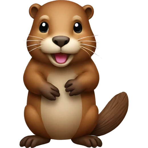 Beaver WITH TAIL emoji