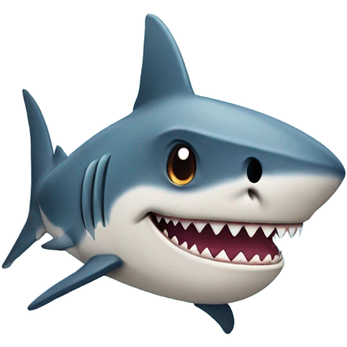 Shark with a tattoo  emoji
