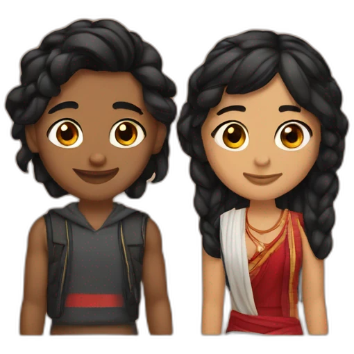 Albanian and indian teens bffs emoji