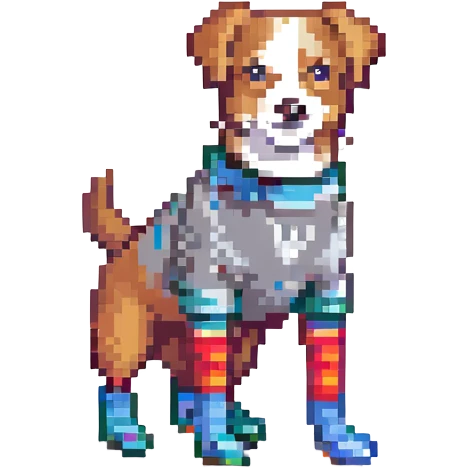 dog wearing socks emoji