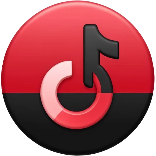 El logo de tik tok emoji