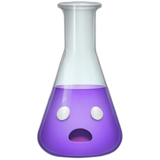 Lab beaker emoji