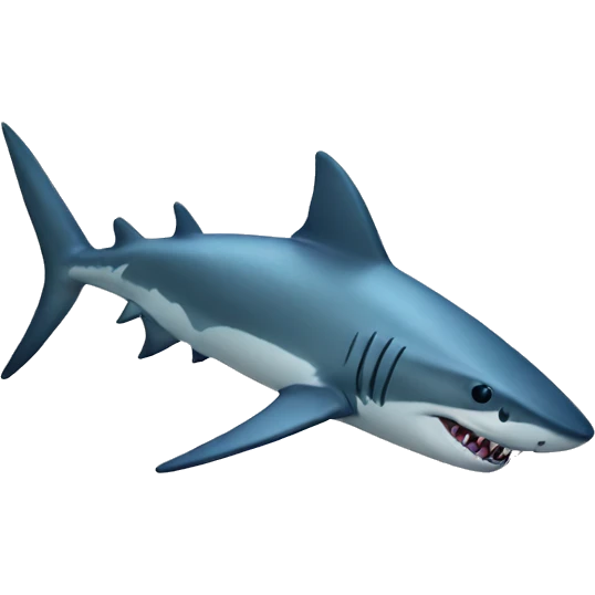 Laser shark emoji