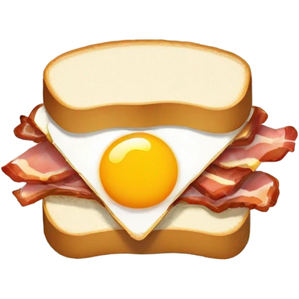 Bacon egg and cheese emoji