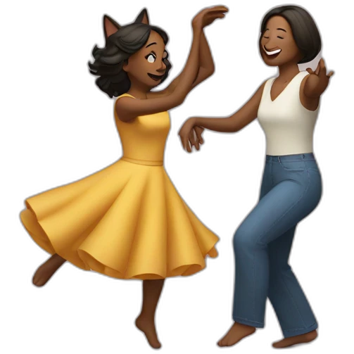 Martha Biadun dances with cat emoji