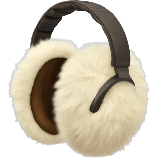 beige fur earmuffs emoji