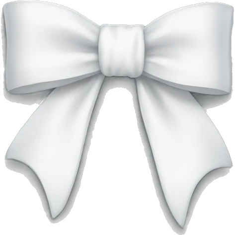 White bow emoji