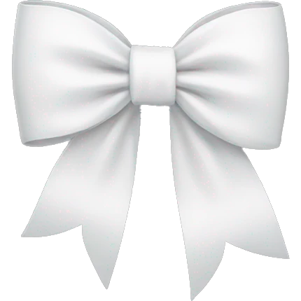 White bow emoji