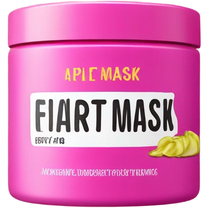 pink tube of hair mask emoji