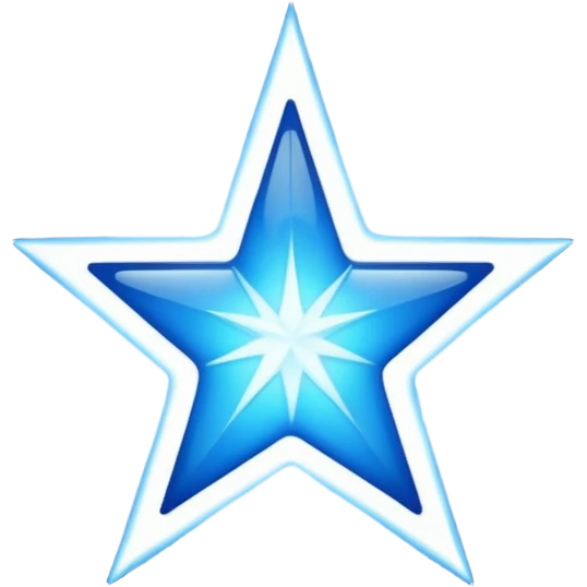 blue version of a ⭐ emoji