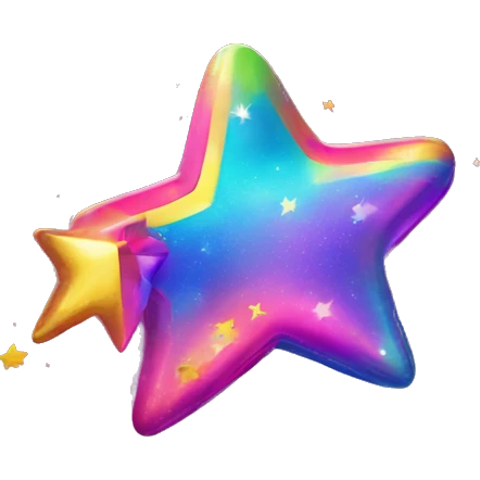 lisa frank shooting star emoji
