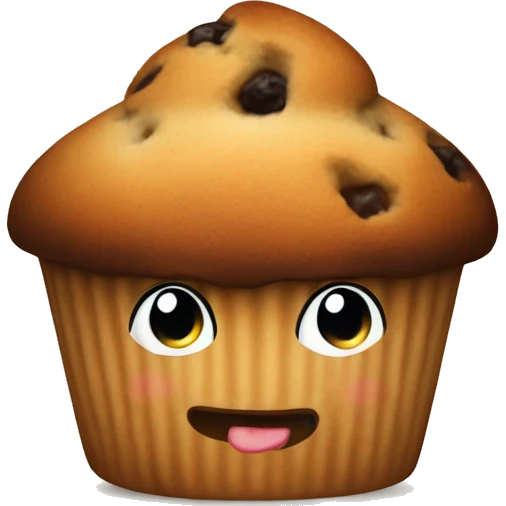 Muffin mirtilli emoji