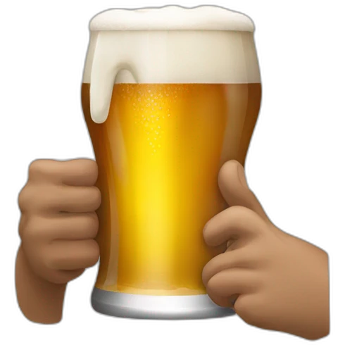 indiana jone drinking a beer emoji