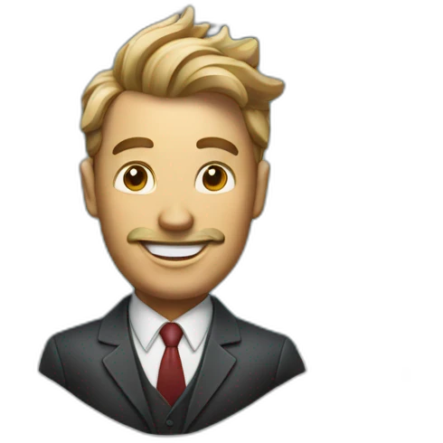 business man in a jack in the box emoji