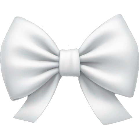 white bow emoji