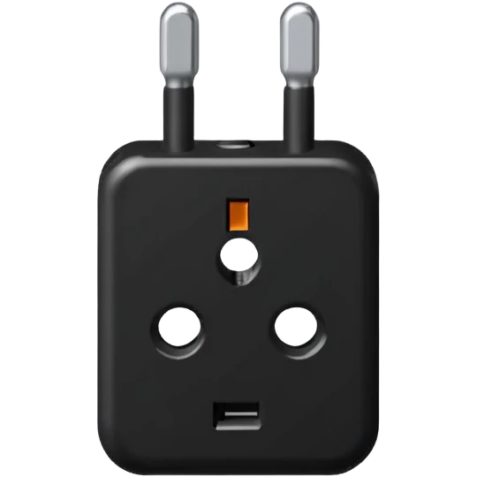 black electric plug emoji