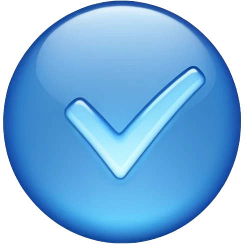 Verified blue tick imoji  emoji