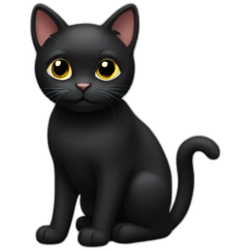 Black cat emoji