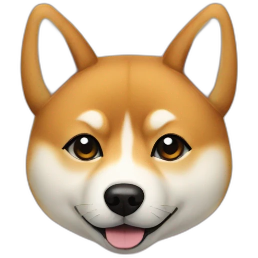 rose-textured shiba inu emoji