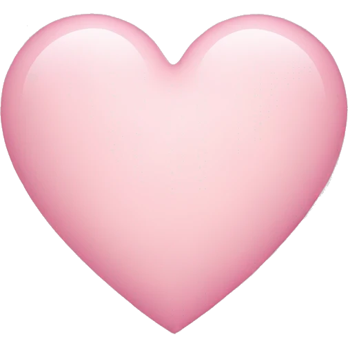 Light pink heart emoji