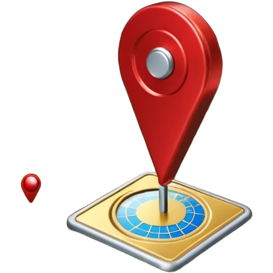 gps locater pin on west coast nz terrain map emoji