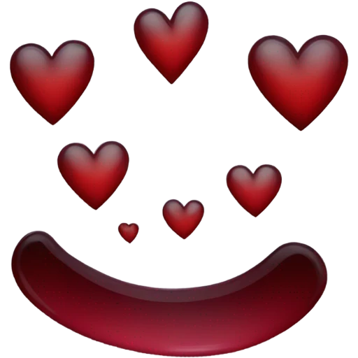 dark red heart emoji