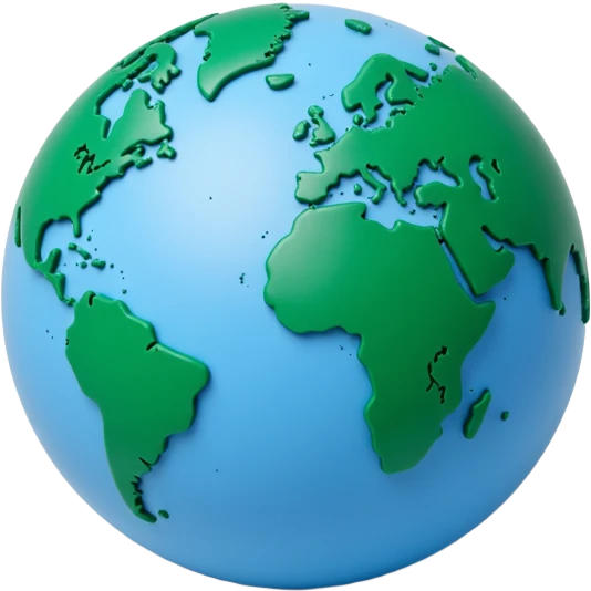 blue earth emoji