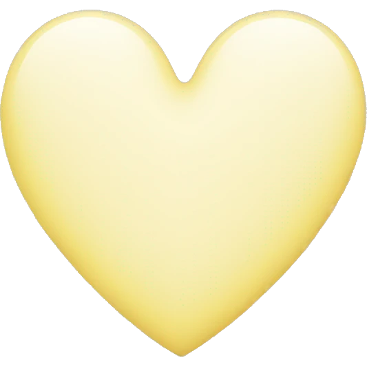 Pastel yellow heart emoji