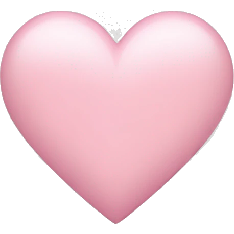 light pink heart emoji