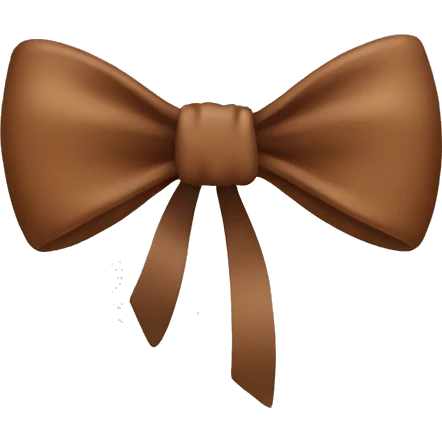 Brown bow emoji