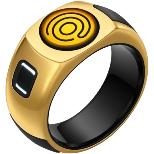 oura biometric ring shaped like an O emoji