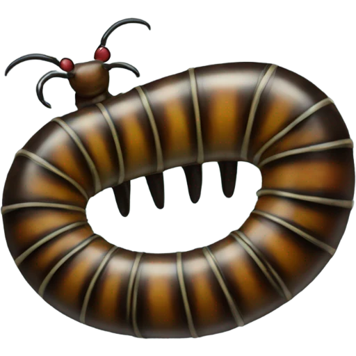 millipede with bow on it  emoji