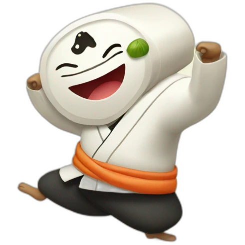Dancing sushi emoji