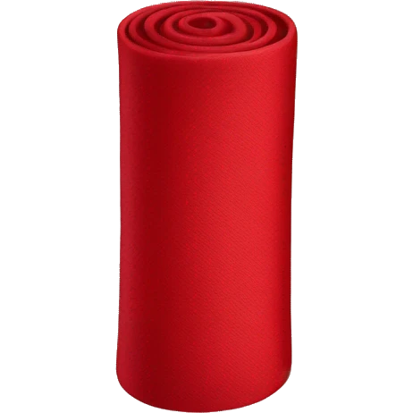 red roll of fabric emoji