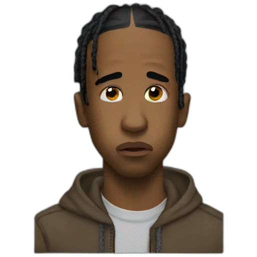 Travis Scott triste emoji