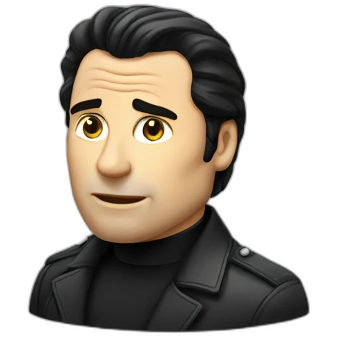 Travolta shrugging emoji