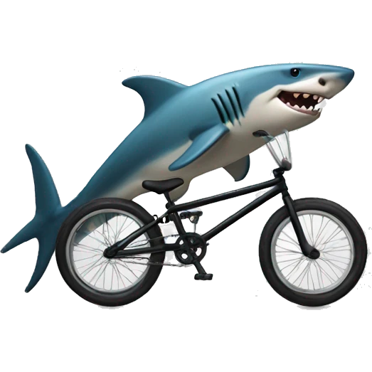 Shark bmx emoji