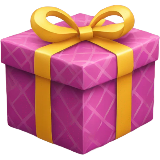 gift with heart pattern emoji