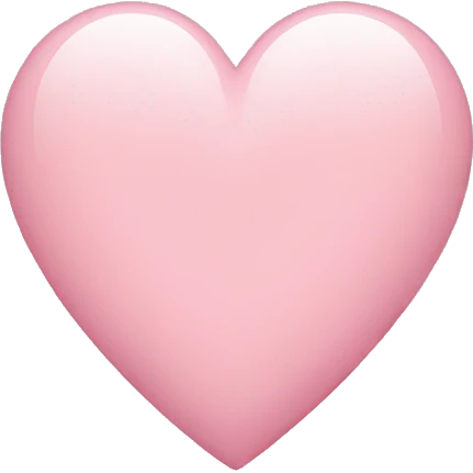 light pink heart emoji