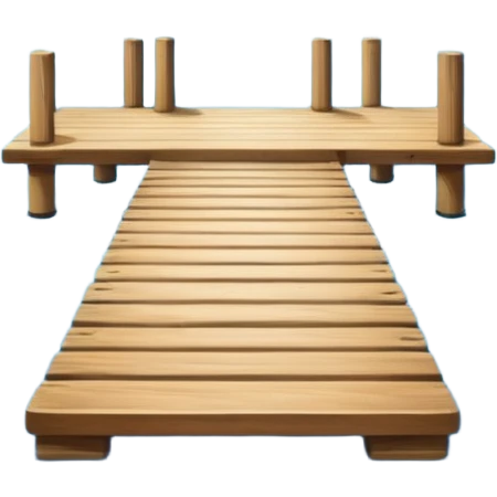 lake with a pier emoji