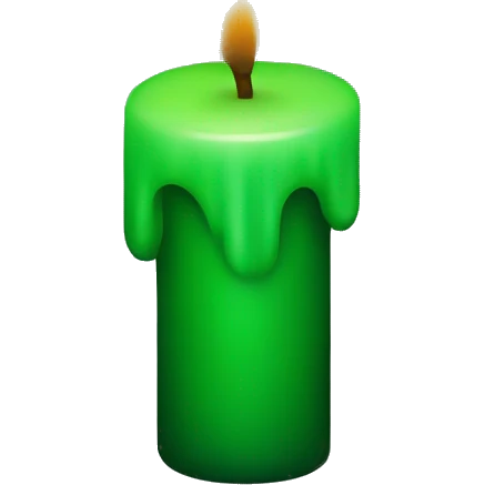 Green candle emoji