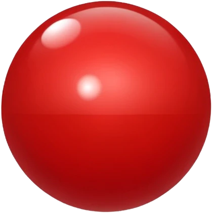 glitter bolinha vermelha pequena emoji