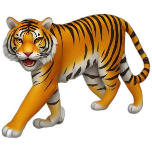 Tiger flag red emoji