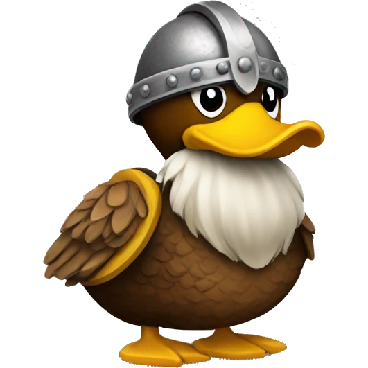 Viking duck emoji