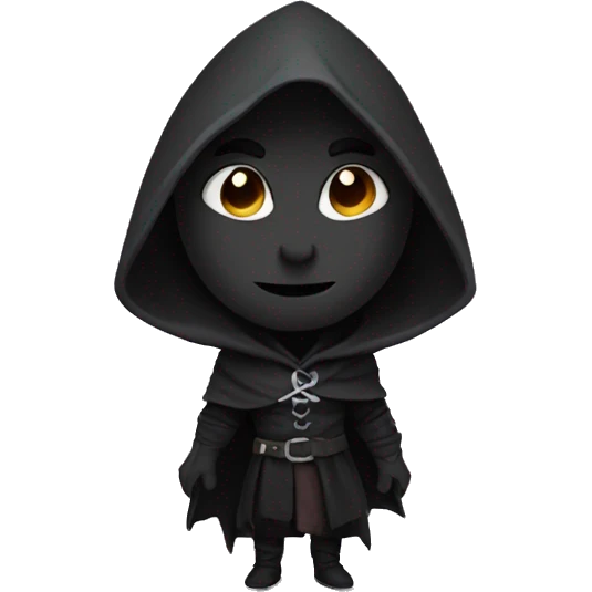 drow with black hood emoji