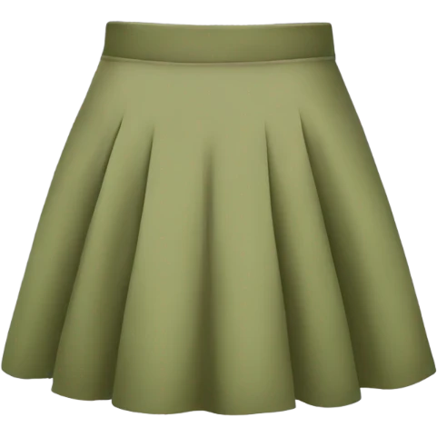 olive skirt emoji