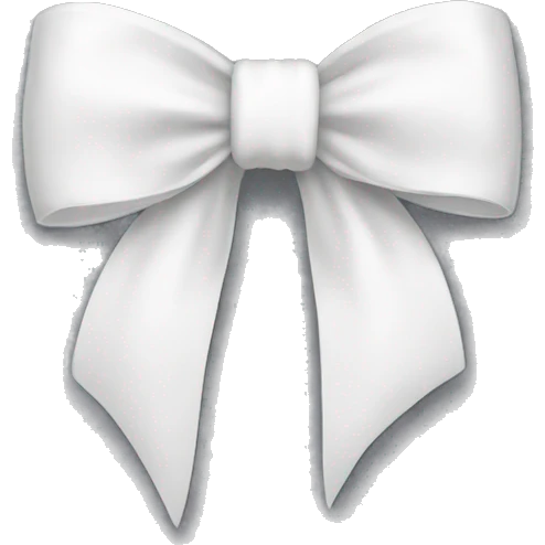 white bow emoji