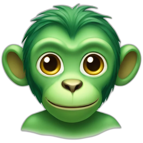 Green monkey’s emoji