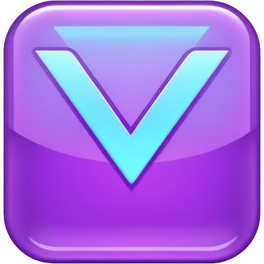 holographic purple checkmark emoji