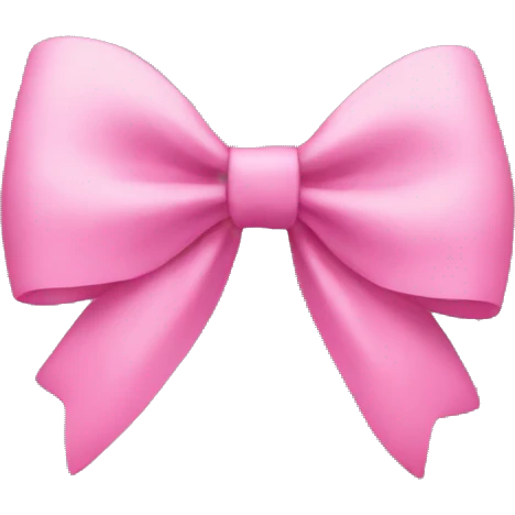 Pink bow emoji